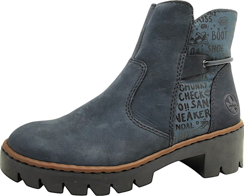 Rieker Stiefelette Blau in Gr. 39