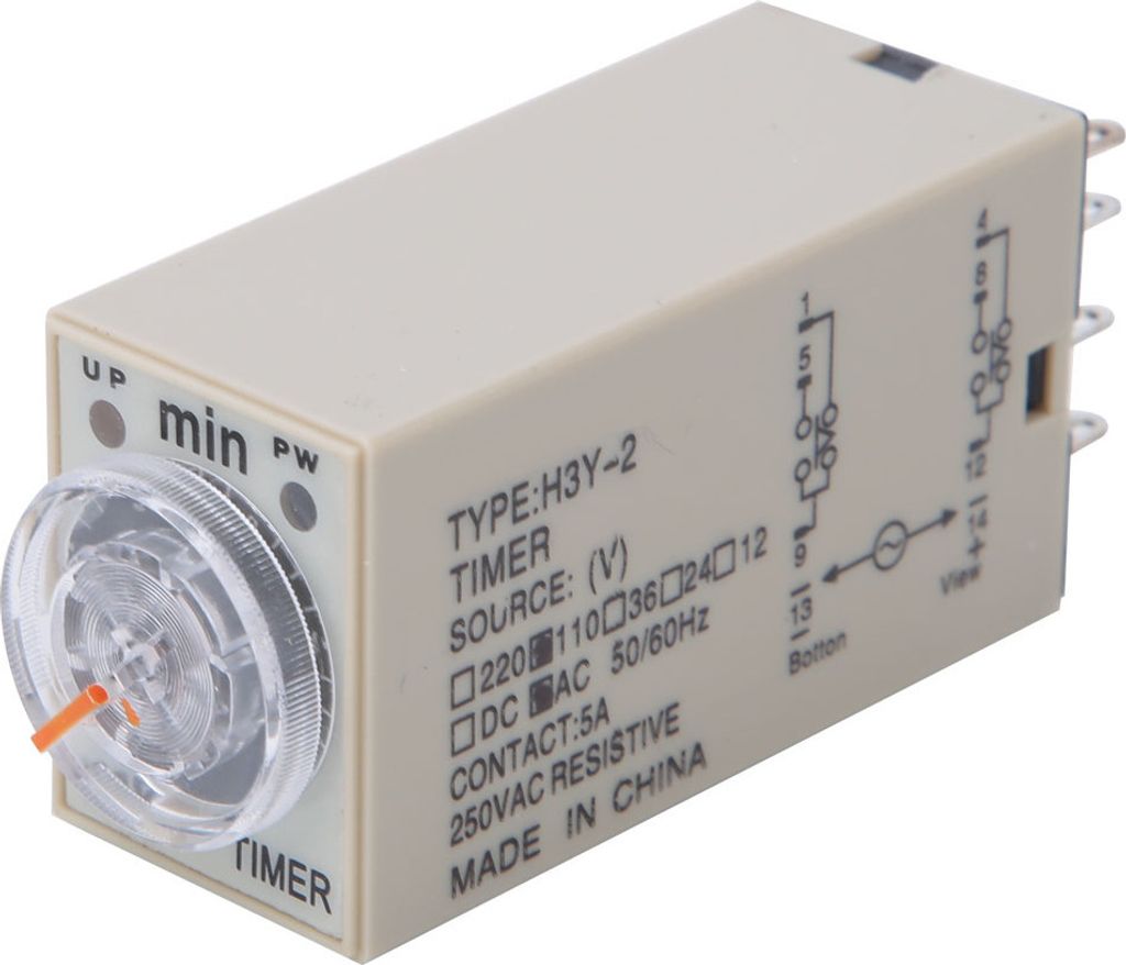 Časové relé H3Y-2 8 pinov Vysoká presnosť Nastaviteľné Obrázok produktu 