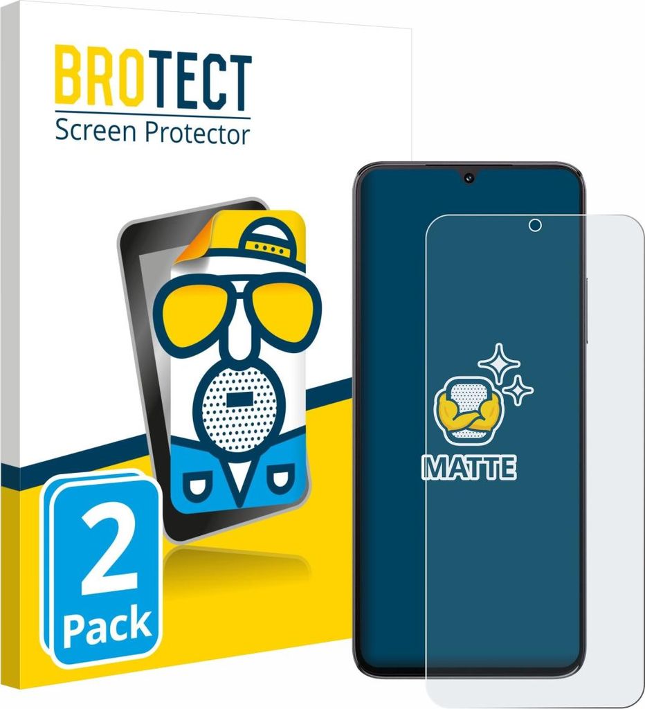2x BROTECT Schutzfolie für Cubot A40 Displayschutz Displayschutzfolie Folie Matt Entspiegelungsfolie