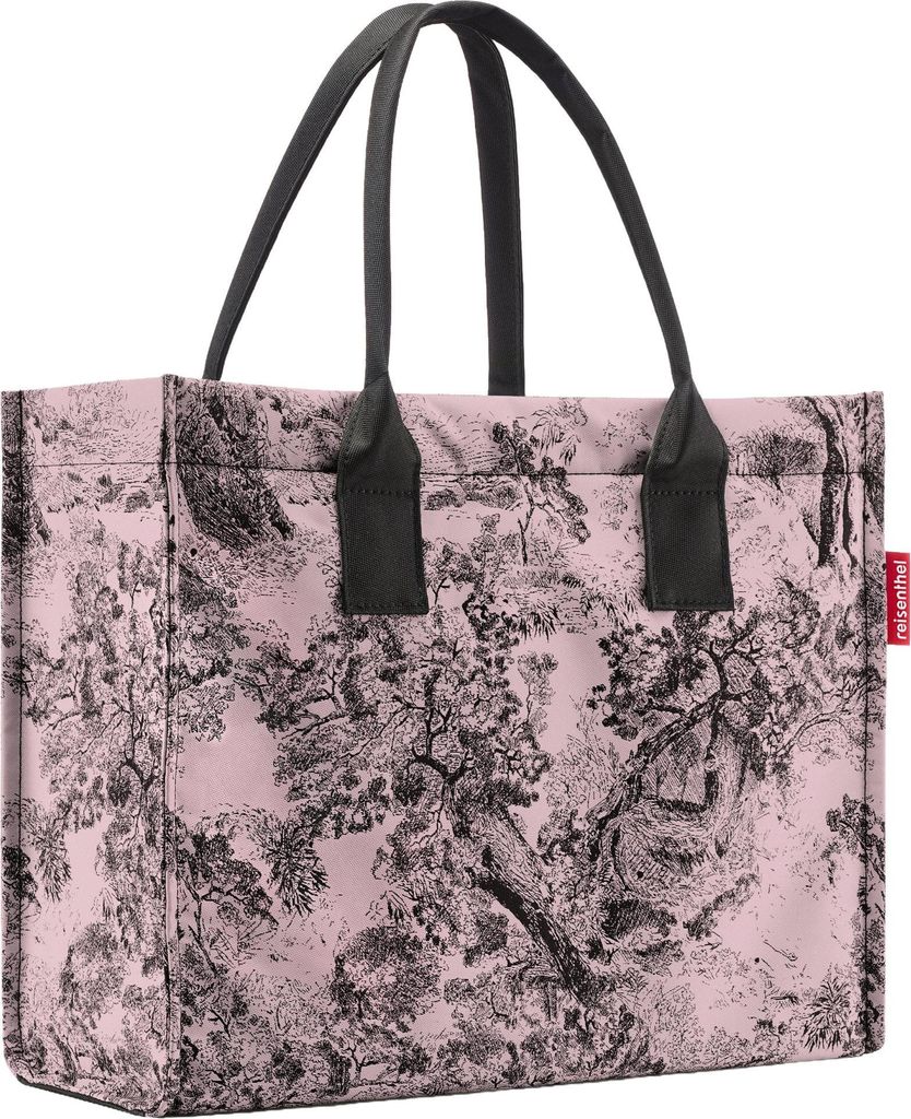 Reisenthel daily shopper, Torba na zakupy, Czarny, Różowy, Zdjęcie produktu 