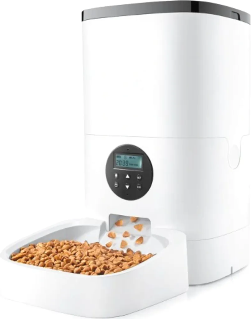 Ciotola Automatica 4L Gatti Cani con Timer e Audio Personalizzato