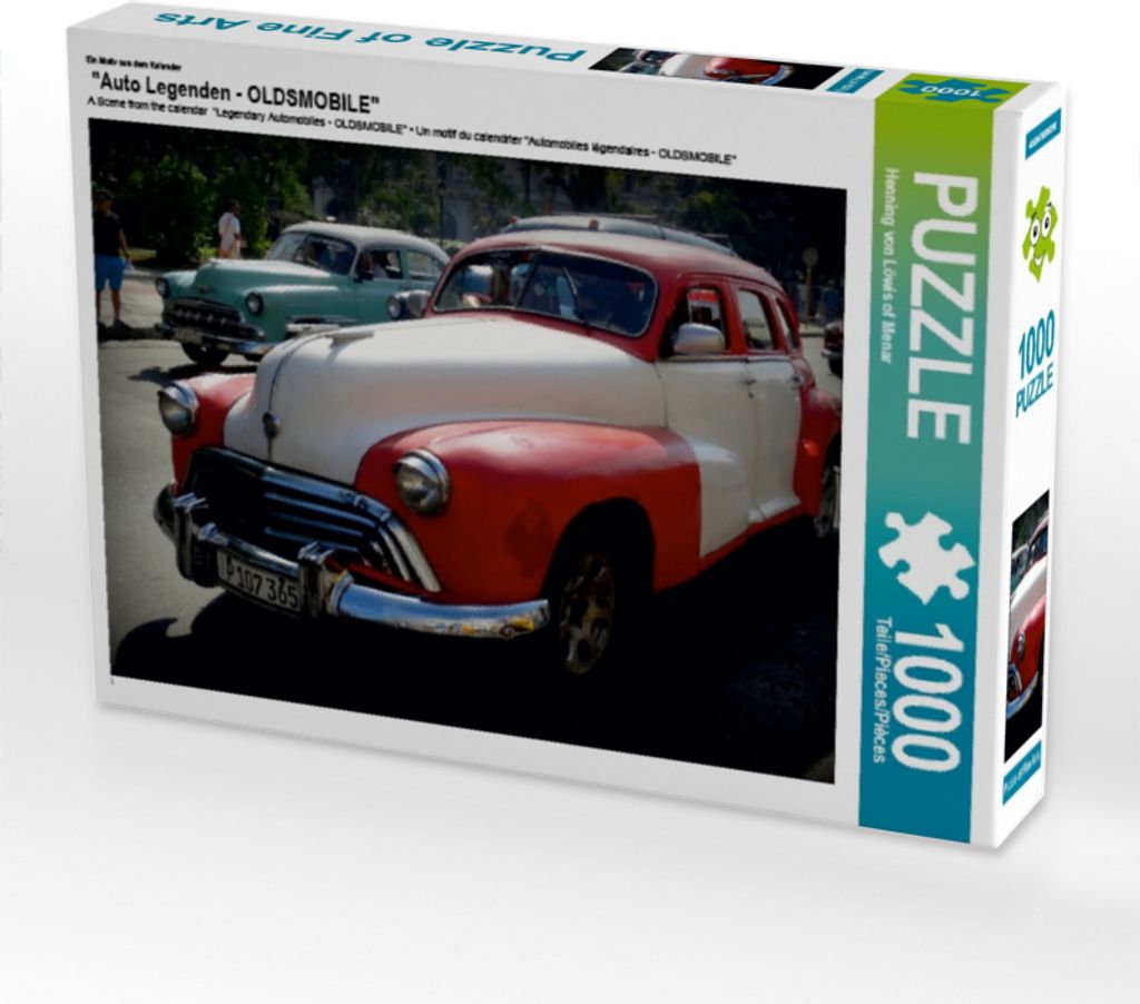Calvendo Ein Motiv aus dem Kalender "Auto Legenden - OLDSMOBILE" 1000 Teile Puzzle quer 640x480mm, von Löwis of Menar Henning; 7387862