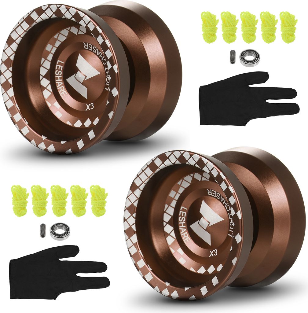 2er-Pack Professionelle Yo-Yo-Kugeln aus Aluminiumlegierung Produktbild 