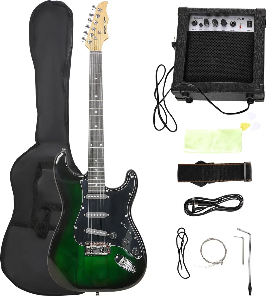 Guitare Folk Acoustique en Érable Noir 99 cm pour Apprentissage