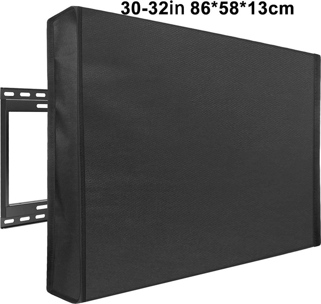 Outdoor TV-Abdeckung Für 52–55 Zoll Fernseher – Wasserdicht, UV-beständig, Mit Fernbedienungs-Tasche & Klettverschluss