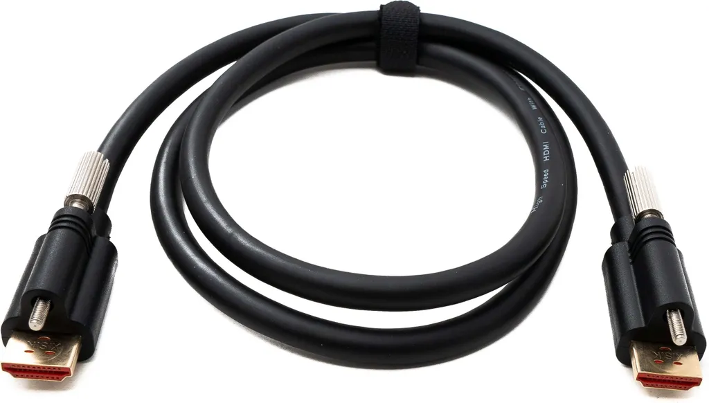 Cavo HDMI 2.0 System-S 1m con Vite di Sicurezza - Stabilità Industriale