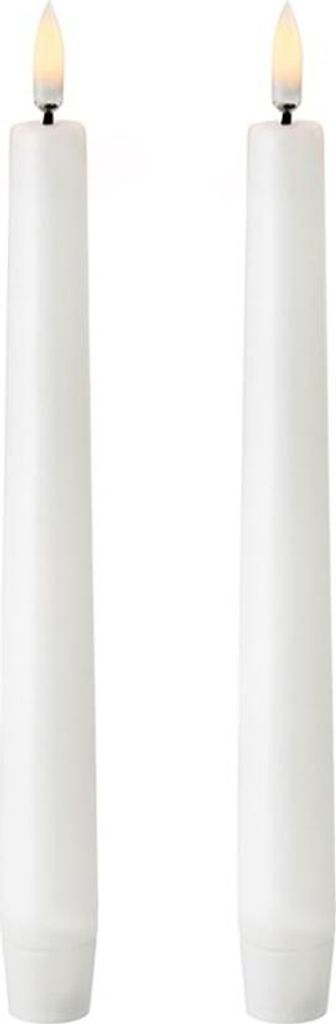 Bougies LED avec minuterie 24cm cire Set de 2 Crème / Blanc Image du produit 