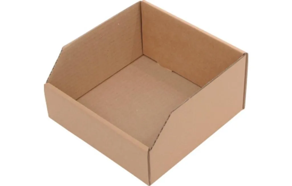 Petit carton d'emballage carré 20x20x10 cm en kraft brun pour colis
