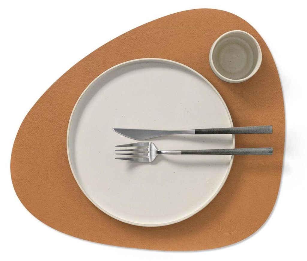 LIND DNA Tischset L Serene 2-er Set, Farbe:Nature, Form:Curve