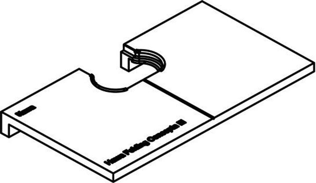 Hawa Einfrässchablone für Faltscharnier