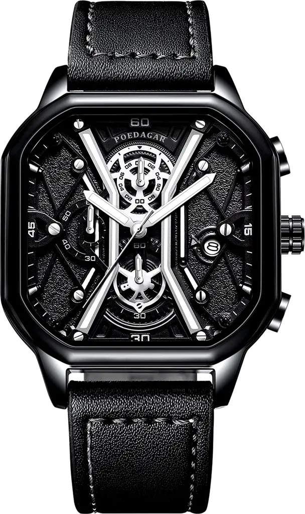 Orologio POEDAGAR Gentleman Nero KP35012: Eleganza Classica da Uomo