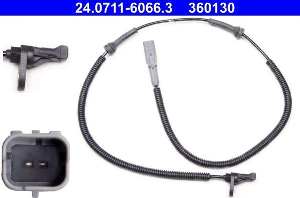 Capteur de roue pour Citroën C8 et Fiat Ulysse - Pièce ABS ATE 454596