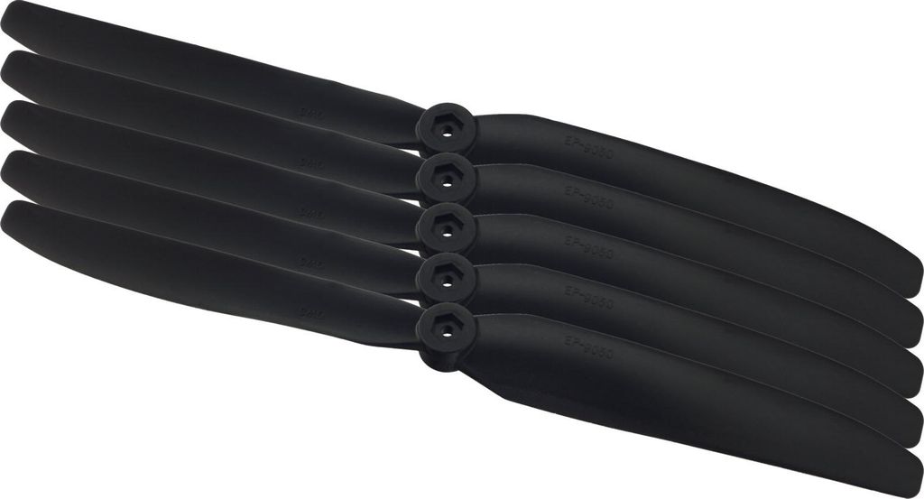 5x GWS 9x5 Luftschrauben Propeller GW/EP9050 229x127 Direct Drive Propeller Schwarz