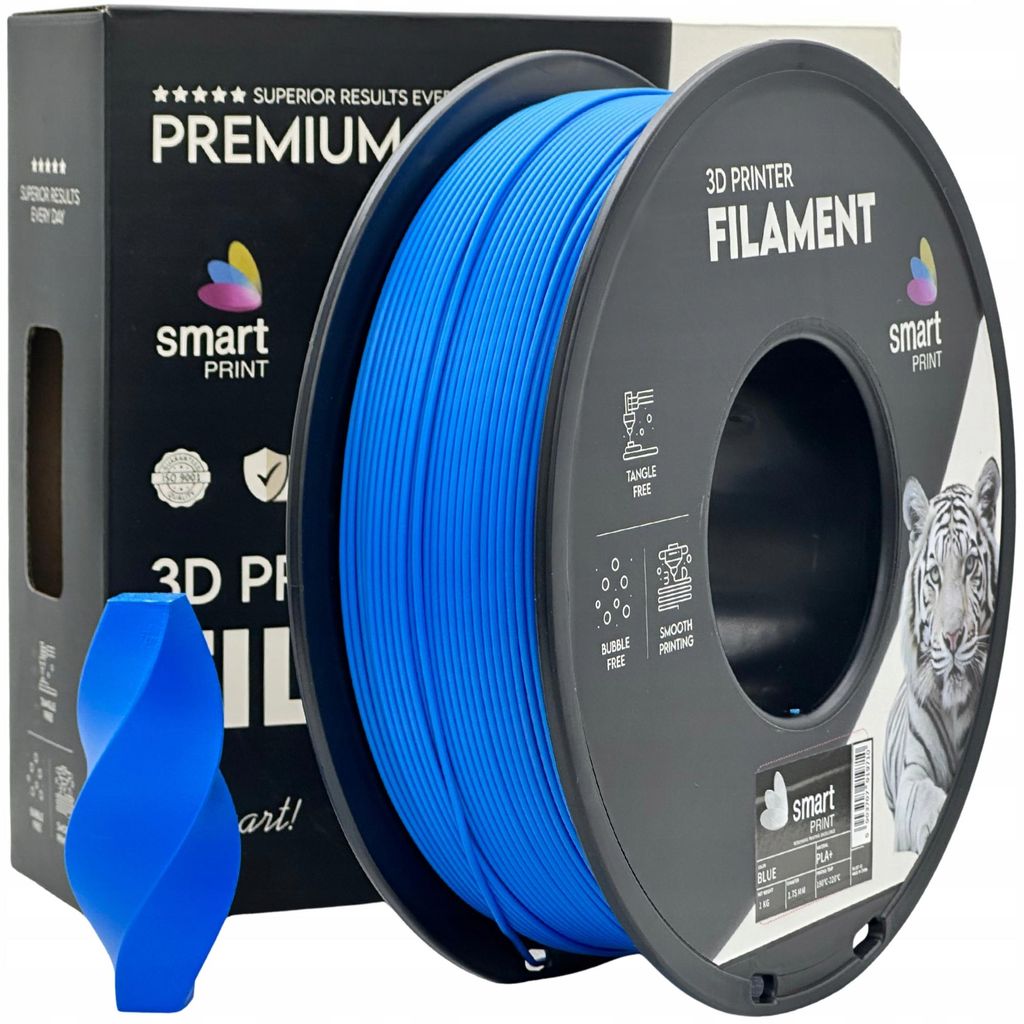 PLA+-Filament, blau, Smart Print, 1,75 mm, 1000 g, 3D-Drucker
