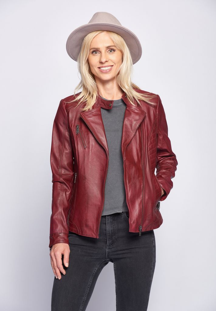 Maze Lederjacke Sally Damen red L Produktbild 