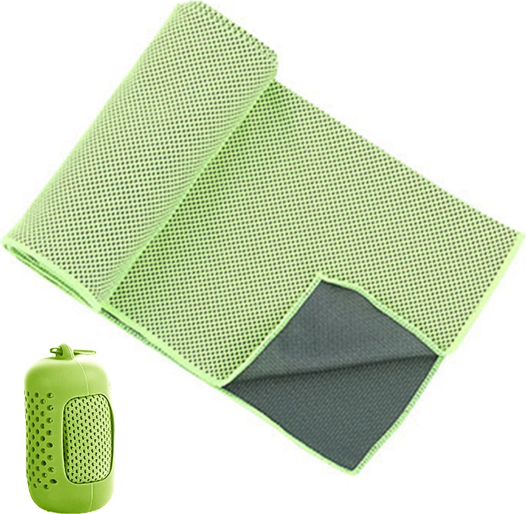 1 Set Eiskühlhandtuch, tragbares, schnelltrocknendes, super saugfähiges Sommerkühlhandtuch für Outdoor-Sport-Fitness