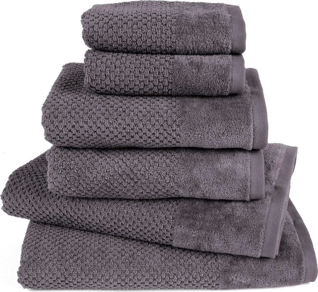 Pure Label 6-TLG Handtücher Set mit Aufhängeschlaufen aus Produktbild 