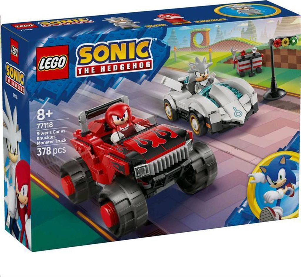 LEGO Sonic the Hedgehog Silver a jeho auto vs. Knuckles a Obrázok produktu 