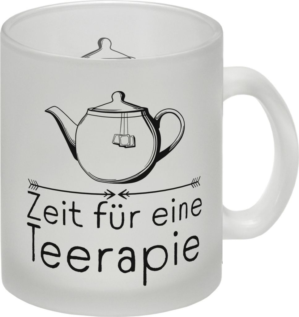 Zeit für eine Teerapie Glas Tasse