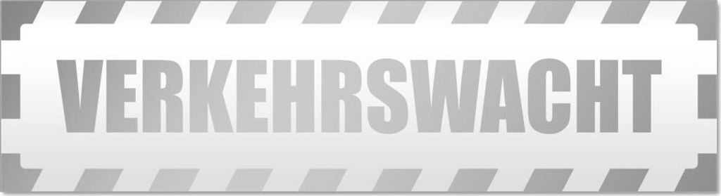 Verkehrswacht gestreift Magnetschild Schild magnetisch
