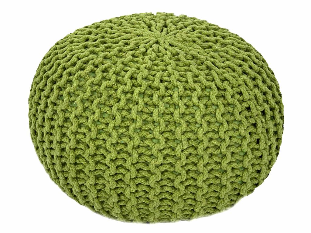 Pletený puf puf sedátko puf sedátko puf chunky knit puf Obrázek produktu 
