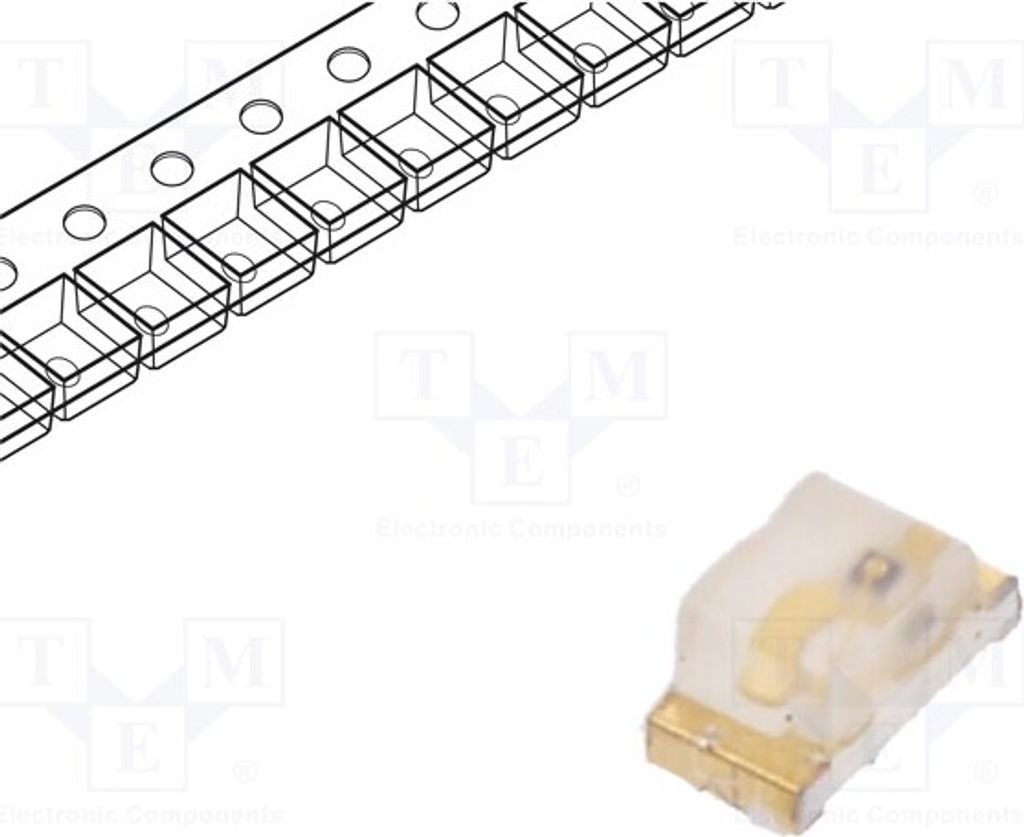 5x LED 120÷250mcd orange SMD 0603 1,6x0,8x0,75mm 120° 2,1÷2,5V KPT-1608SECK LED-D