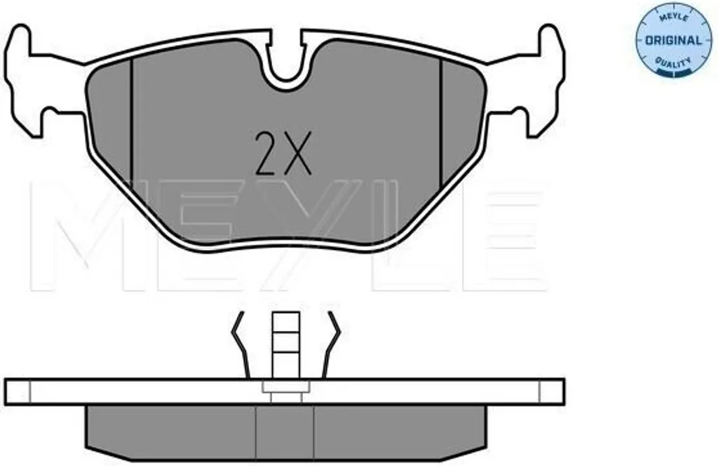 Plaquettes de frein arrière MEYLE 0252160717 pour BMW Série 3 E36