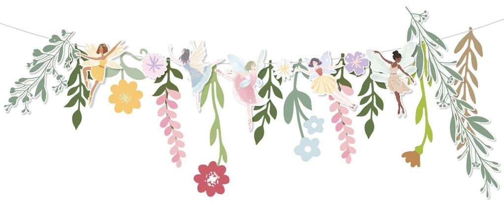 DIY Frühlingsblumenbanner, handgefertigt aus Papier, Feenblätter, Blumengirlande zum Aufhängen, Dekoration für Hochzeiten, Babypartys, Geburtst...