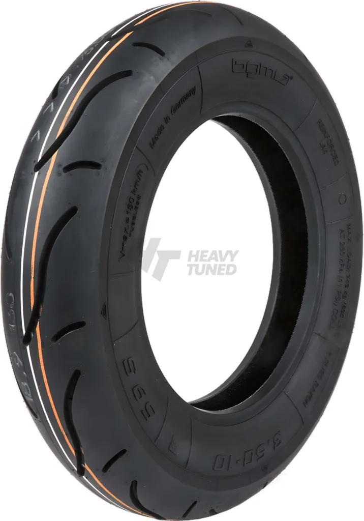 Pneu scooter 3.00-10 BGM Sport renforcé contre crevaison grip maximal TL