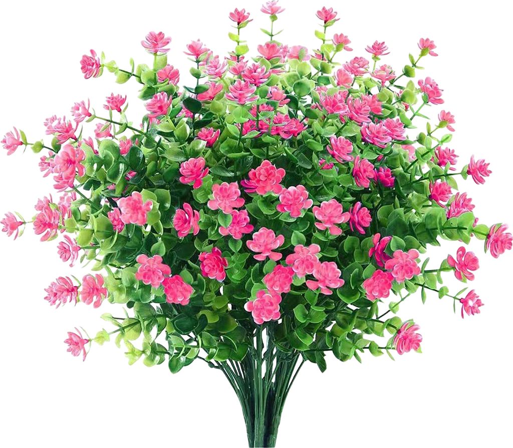 5 Bündel Kunstblumen, Heimdekoration, wetterfeste, realistische Kunstpflanzen, das ganze Jahr über blühend, simulierter Blumenstrauß für die D...
