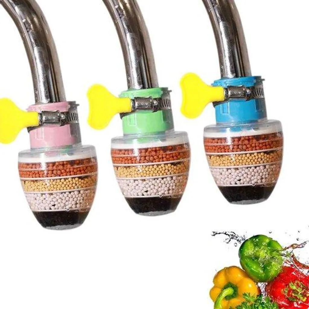 Filtre robinet 6 étapes avec charbon actif - Lot de 3 purificateurs d'eau