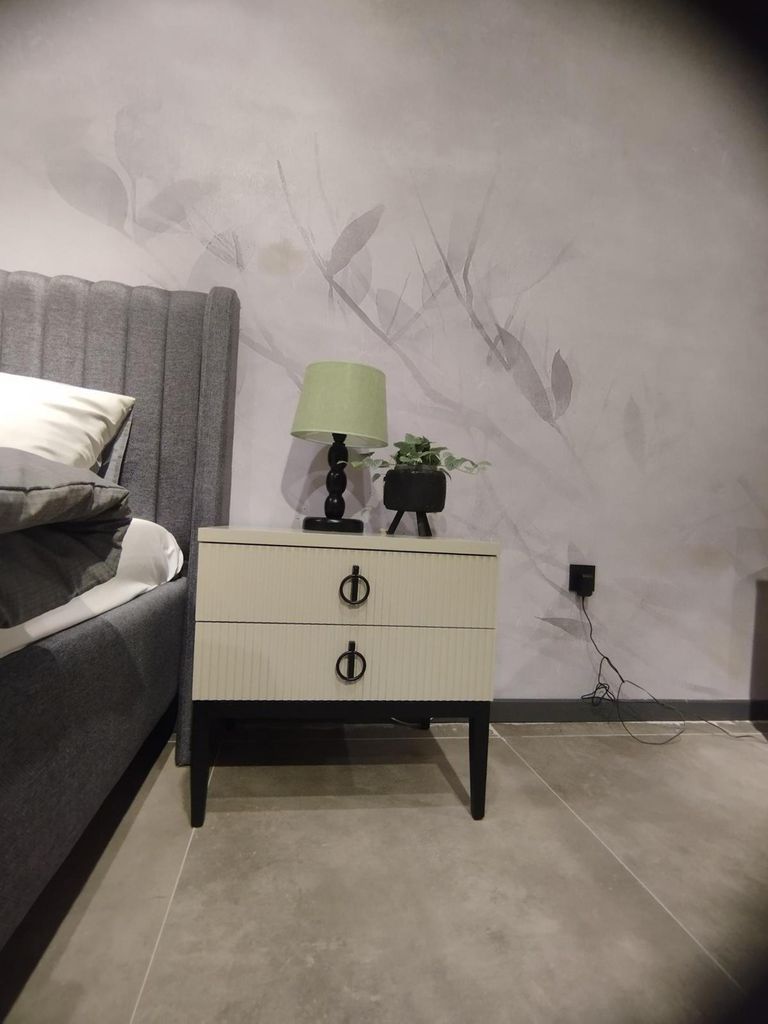 s Schlafzimmer Set Designer Doppelbett Elegant 2x Nachttische