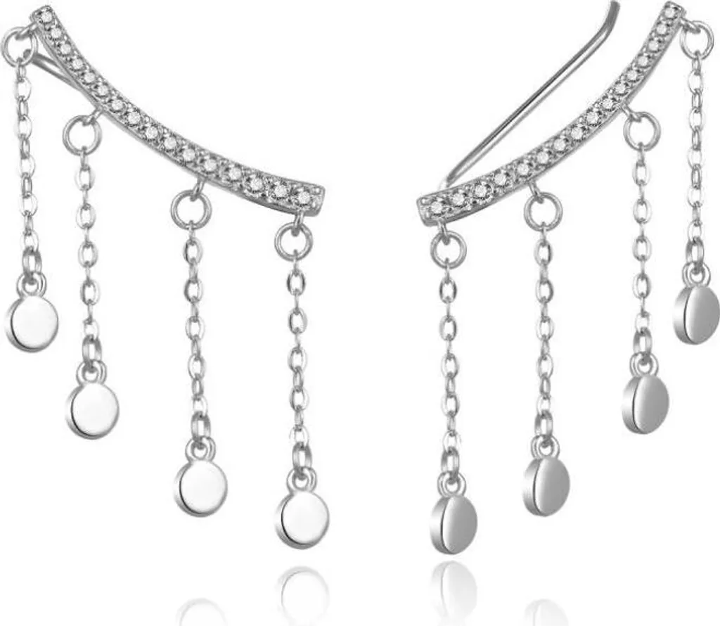 Orecchini Longitudinali con Catene E0003081 | Gioielli Eleganti Donna