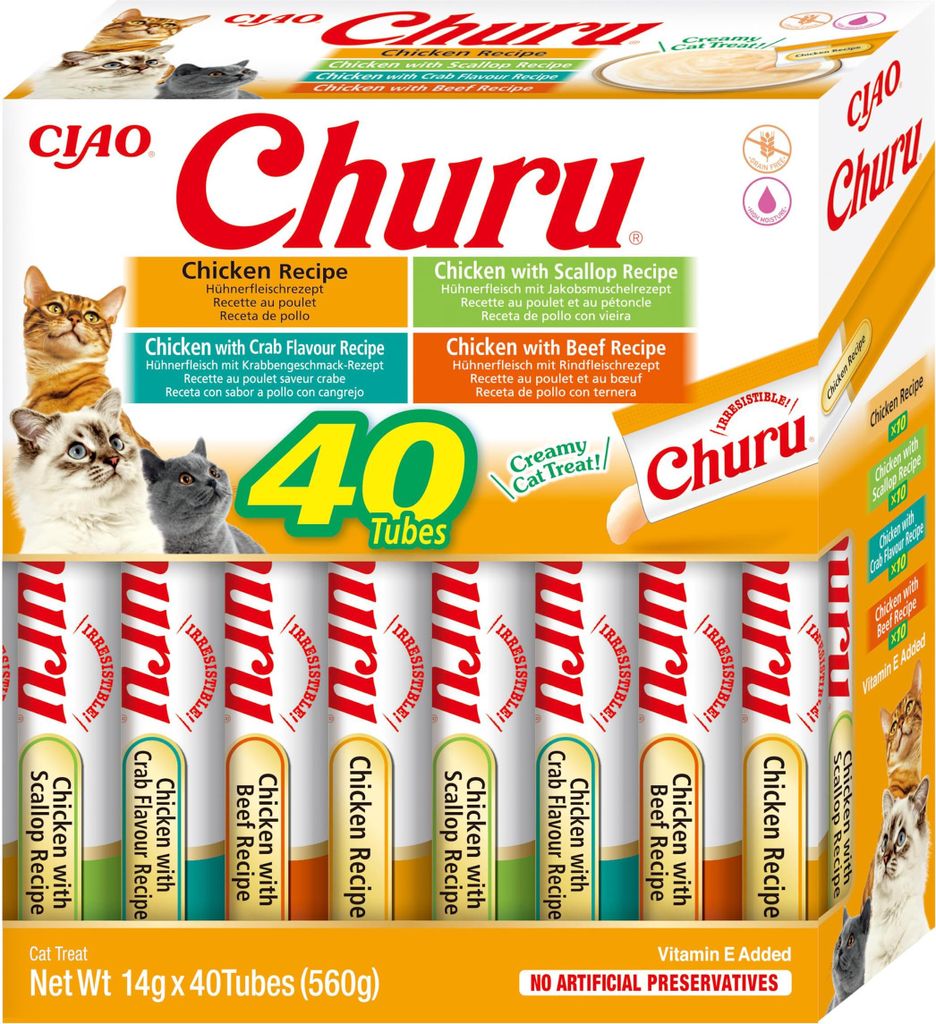 Churu Cat BOX Poulet Variété 40x40g Image du produit 