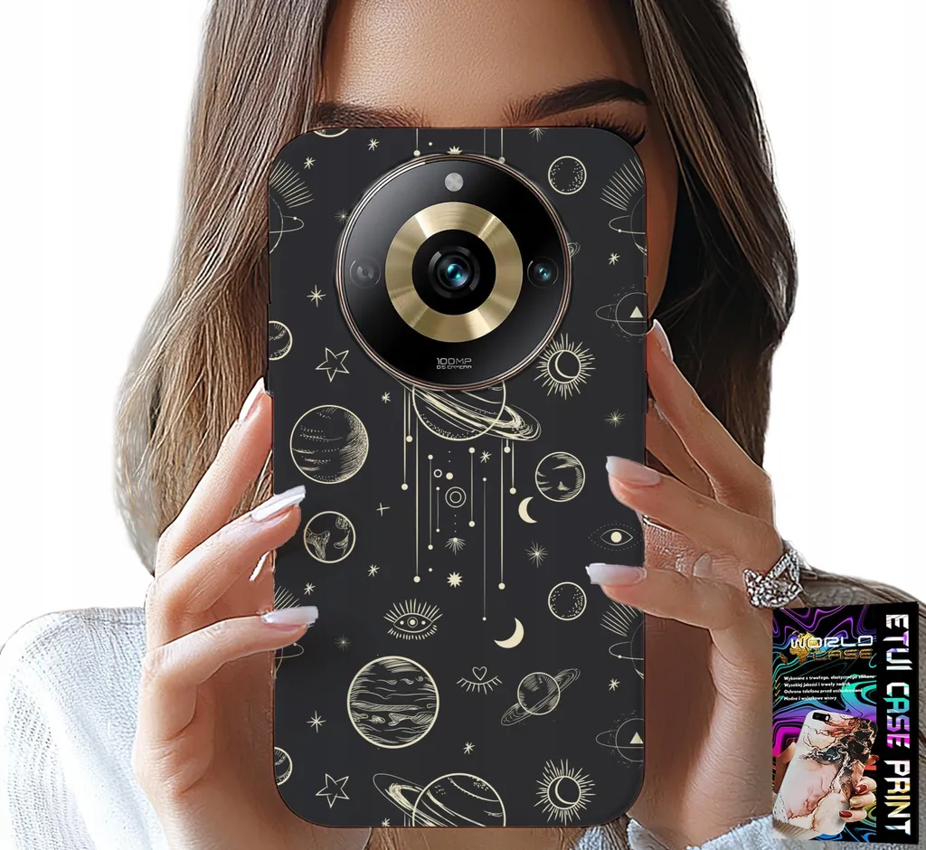 Custodia Artistica Cosmo per Realme 11 Pro - Luna e Stelle
