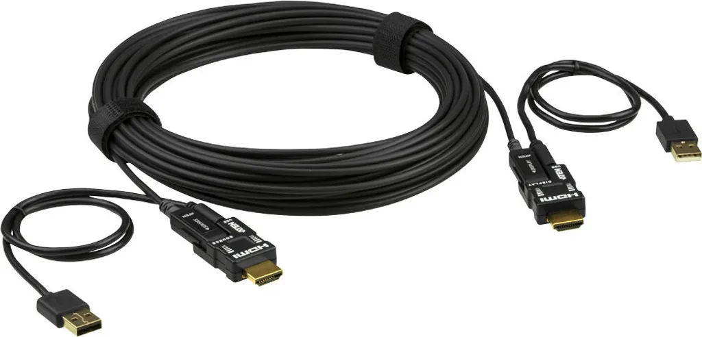 Câble HDMI pour Vidéoconférence et Affichage Dynamique 100m 4K Optique - 2