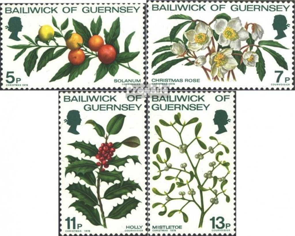 Briefmarken GB - Guernsey 1978 Mi 169-172 (kompl.Ausg.) postfrisch Weihnachten