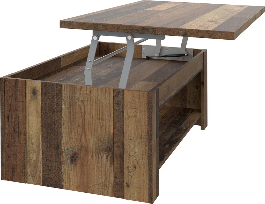 Table basse robuste Celon bois vintage 110x65cm : Adieu meubles fragiles