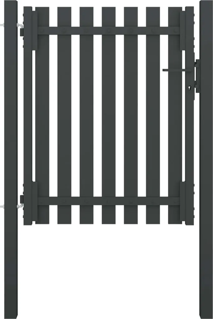Panneau pour fermer votre jardin 1x1,5m acier anthracite résistant - 4