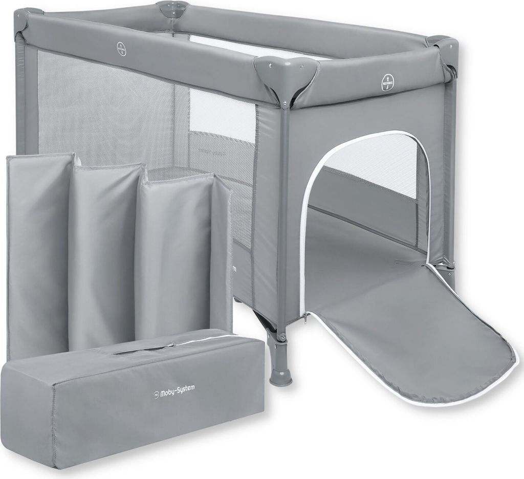 Cestovní postýlká Happy Traveler BASIC - šedá Obrázek produktu 