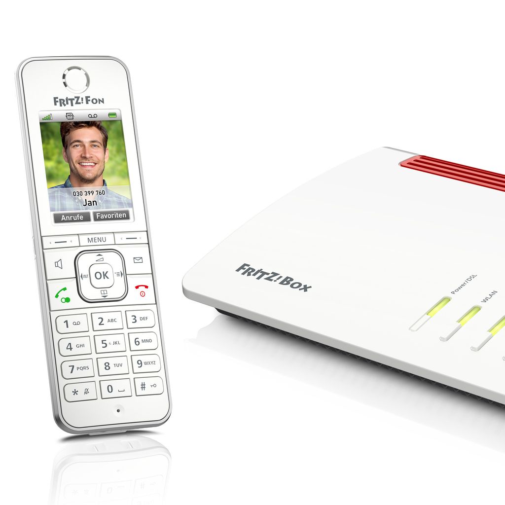 AVM FRITZ!Fon C6 DECT-Telefon Anrufer-Identifikation Weiß Produktbild 2