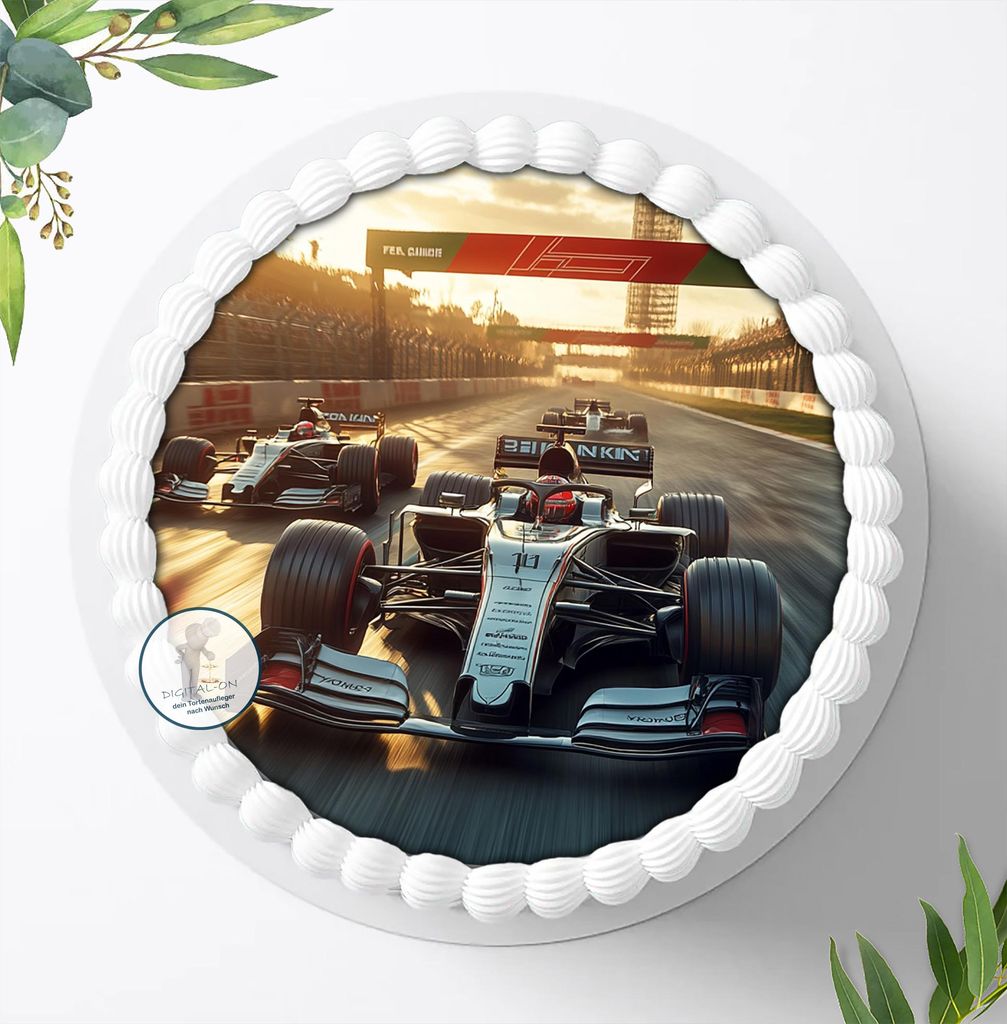 Für die Geburtstags Torte ein Tortenaufleger, Zuckerbild mit dem Motiv: Fahrzeuge, Essbares Foto für Torten, Fondant, Ø 20cm, 2459z