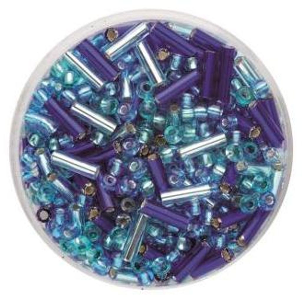 Glorex Rocailles + Glorex Stifte 6 mm 17 g, mix