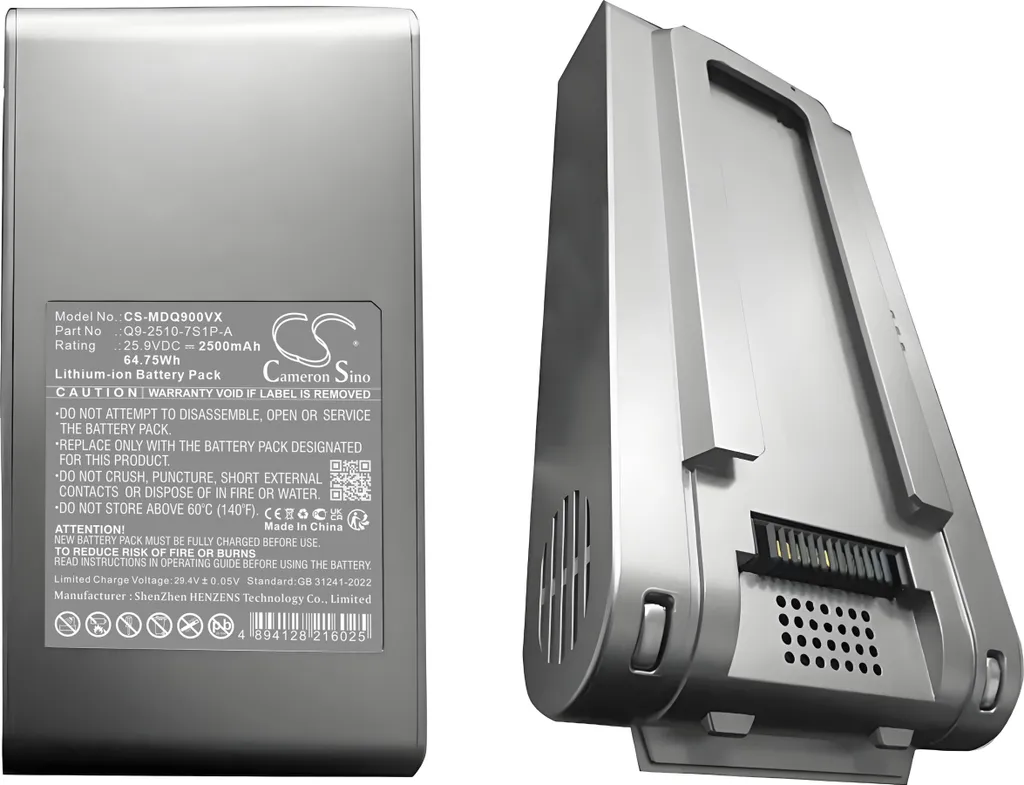 Rigenera il tuo Midea Q9 Station | Batteria TECHTEK Q9-2510-7S1P-A