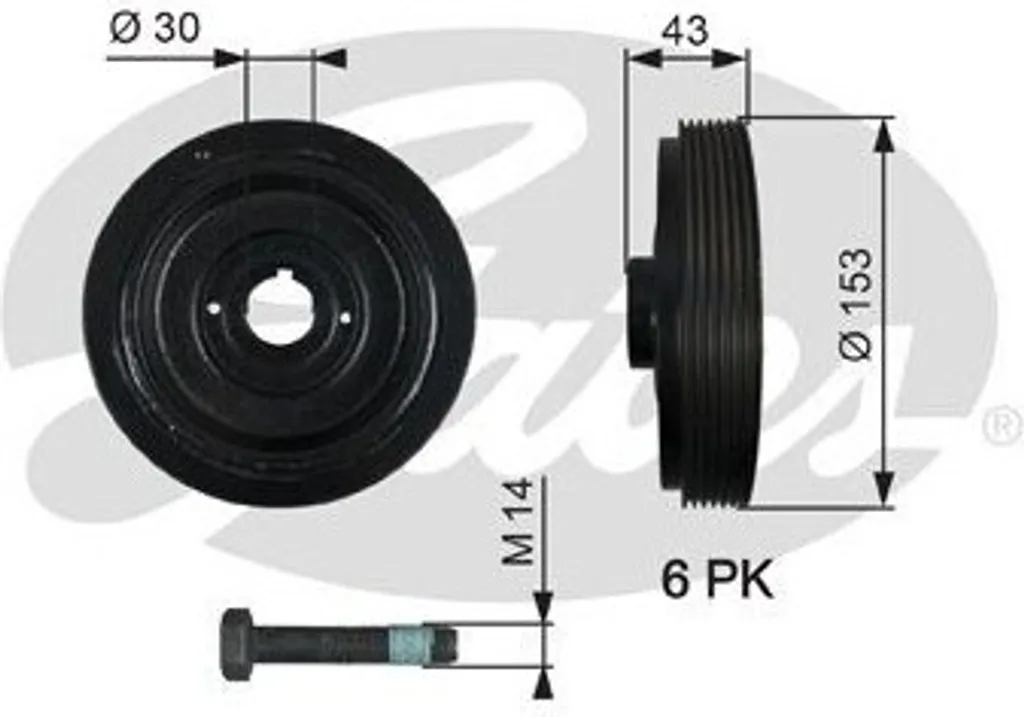 Poulie Vilebrequin GATES TVD1005A : Finissez-en avec les Vibrations