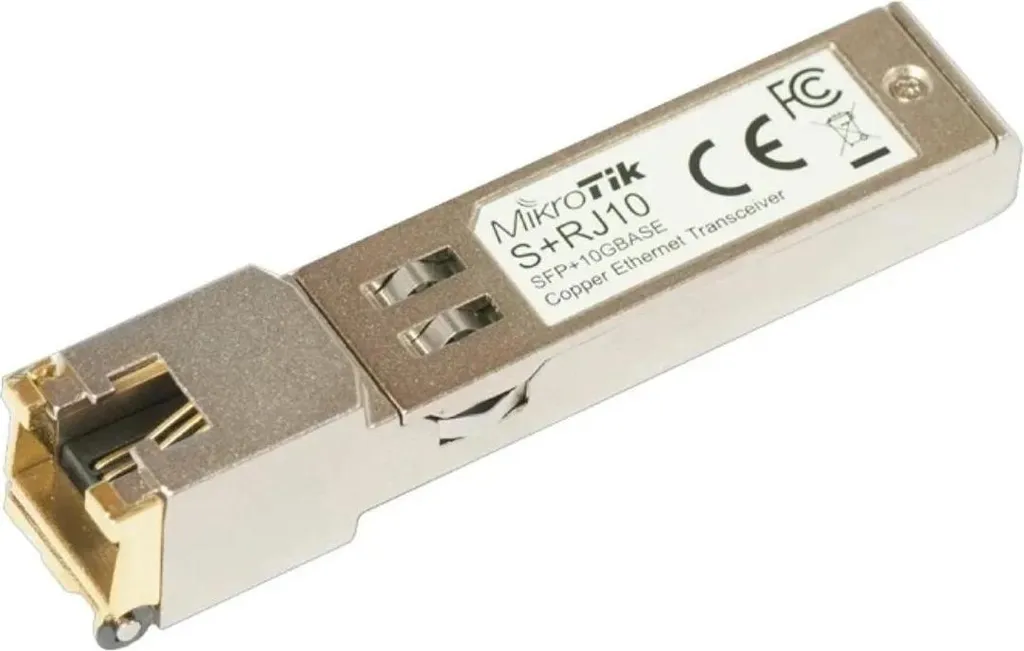 Module SFP+ 10 Gbps MikroTik S+RJ10 pour switch et routeur Ethernet