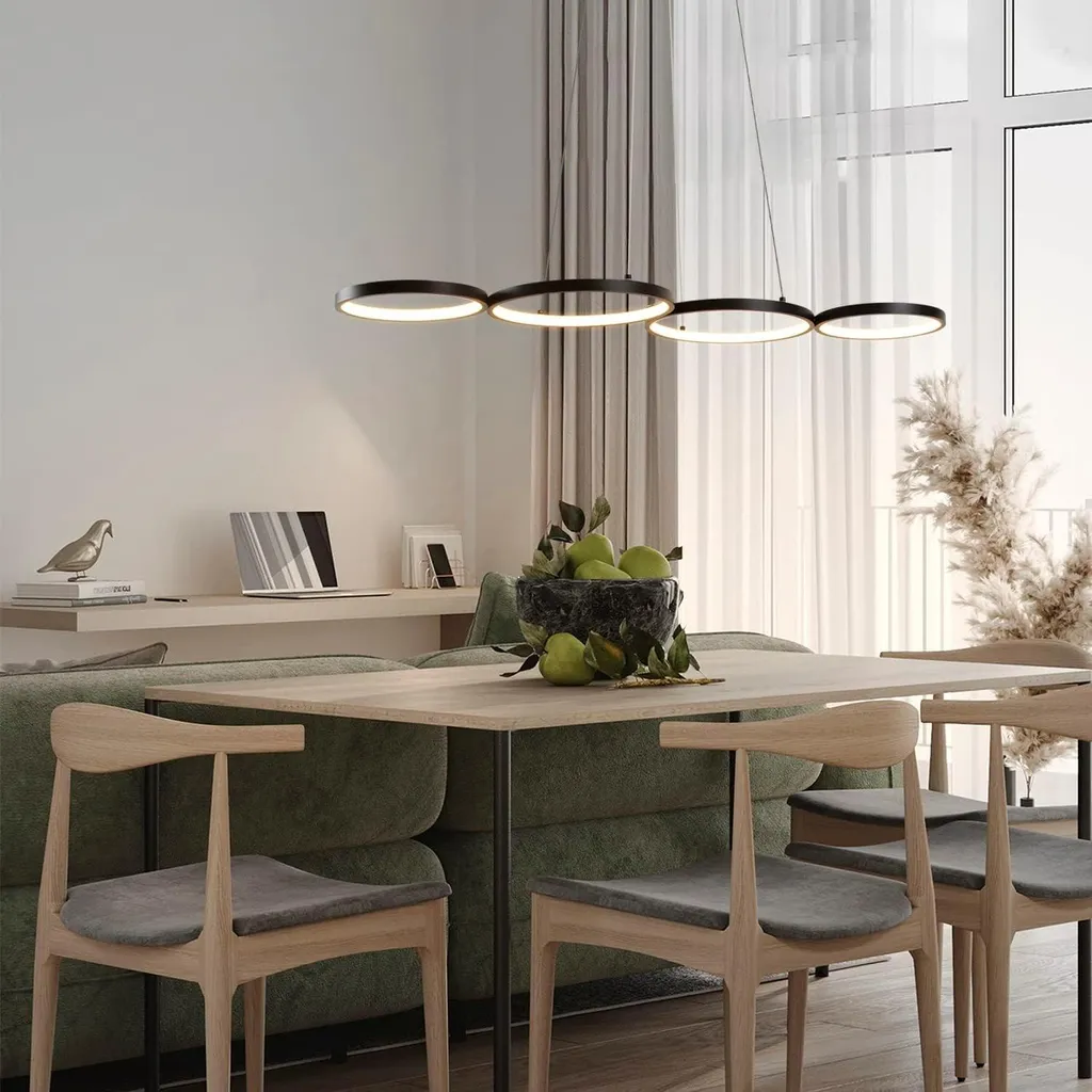 Lampe LED Dimmable avec Télécommande et Hauteur Ajustable 150cm