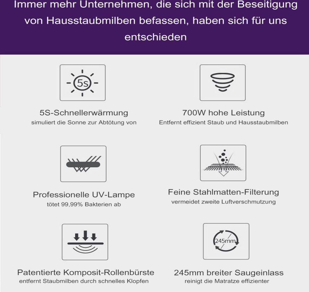 JIMMY JV35 Anti-Milben Staubsauger / Matratzenreiniger Produktbild 8