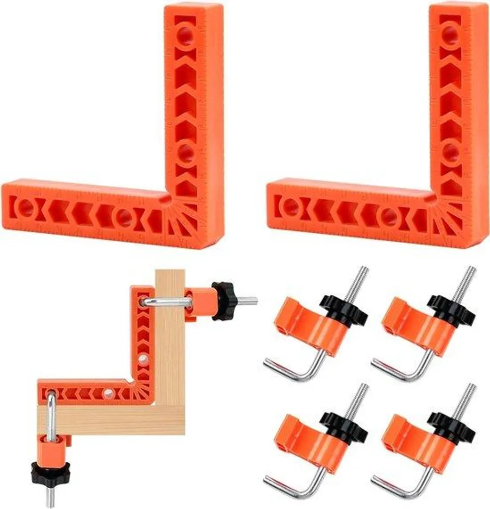 Presse d'angle pour menuiserie 10x10 cm maniable et robuste en bois