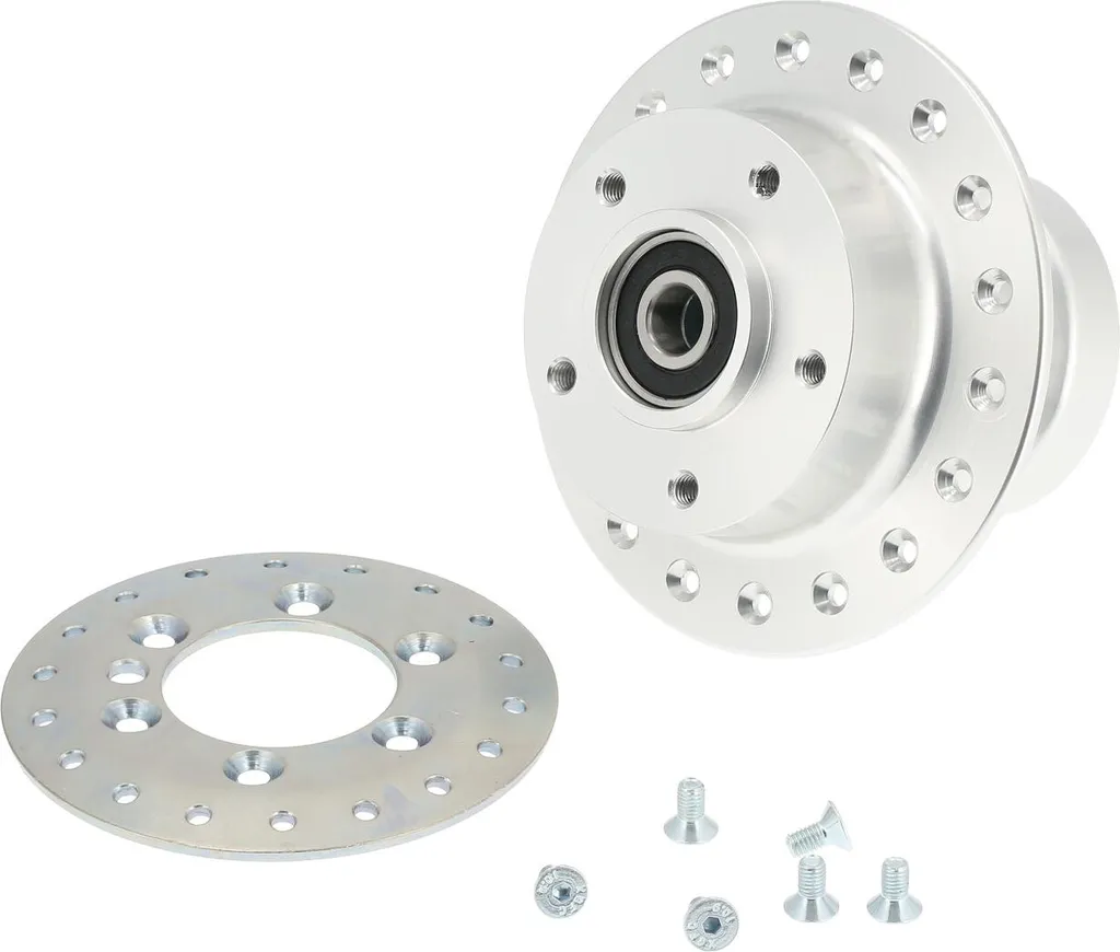 Moyeu avant ZT Tuning pour Simson S53 avec frein à disque anodisé